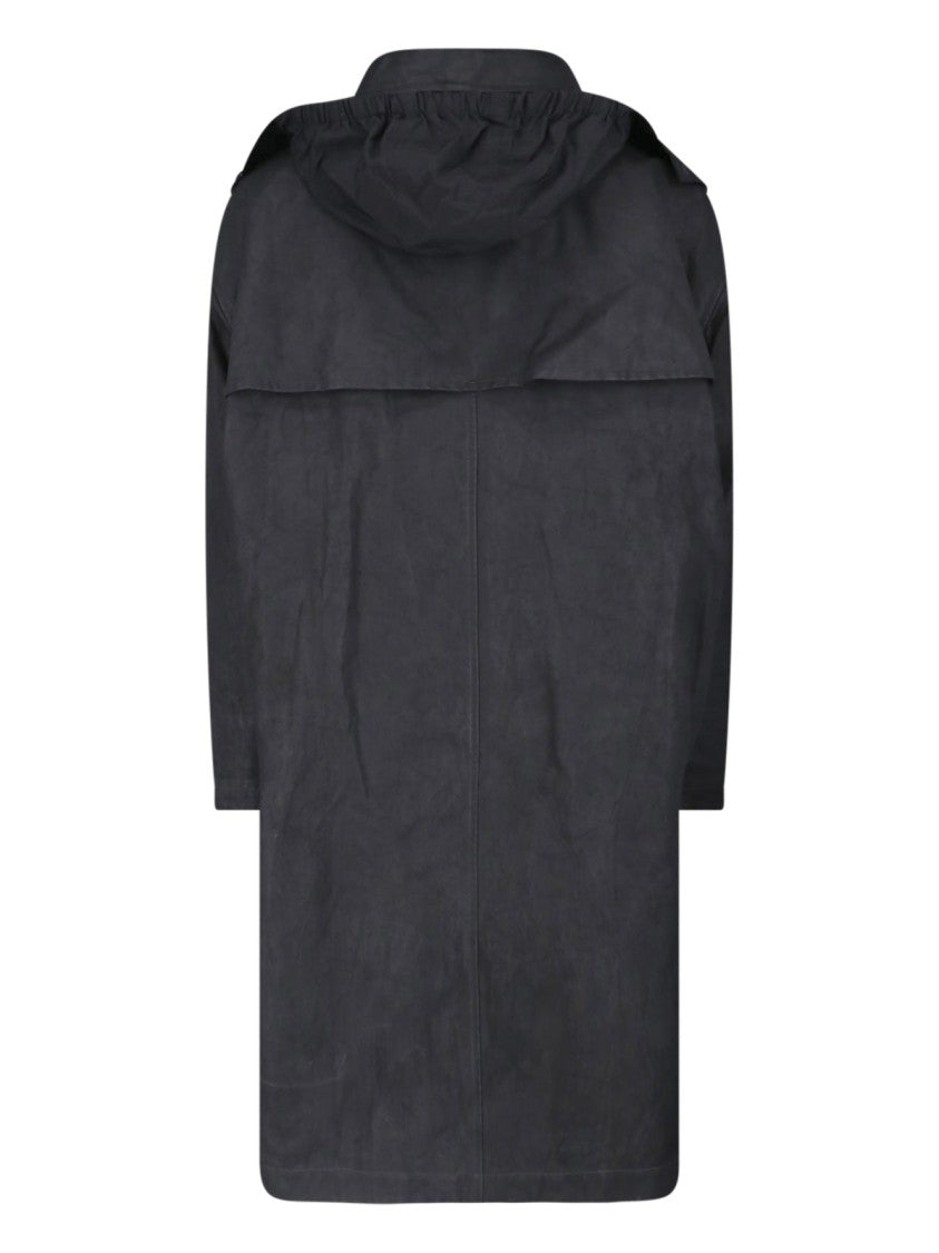Lemaire Black Hooded Straight-Cut Casual Jacket
