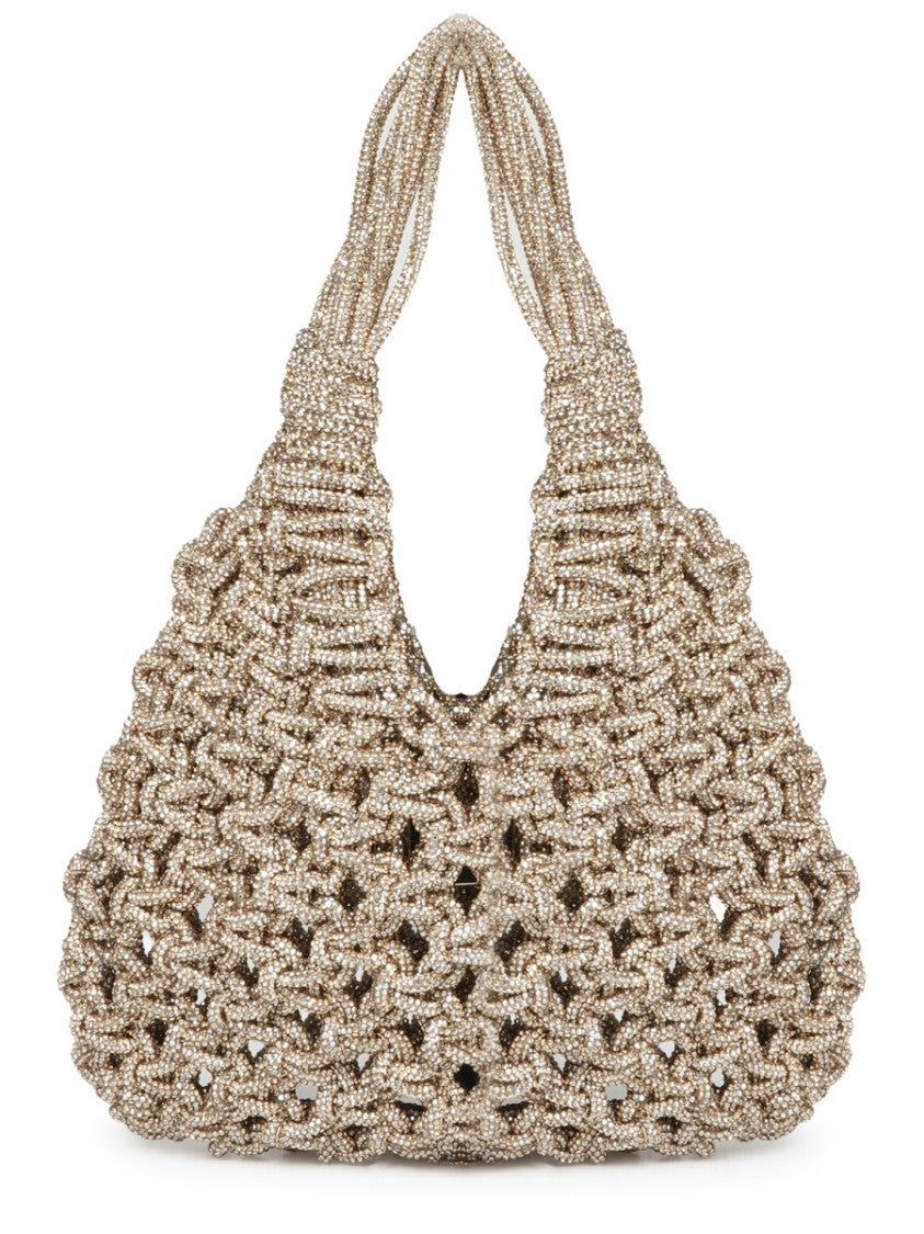 Hibourama Vannifique Small Woven Crystal Handbag