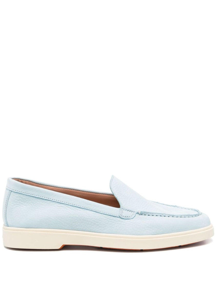 Santoni Flat Shoes With Textured Upper