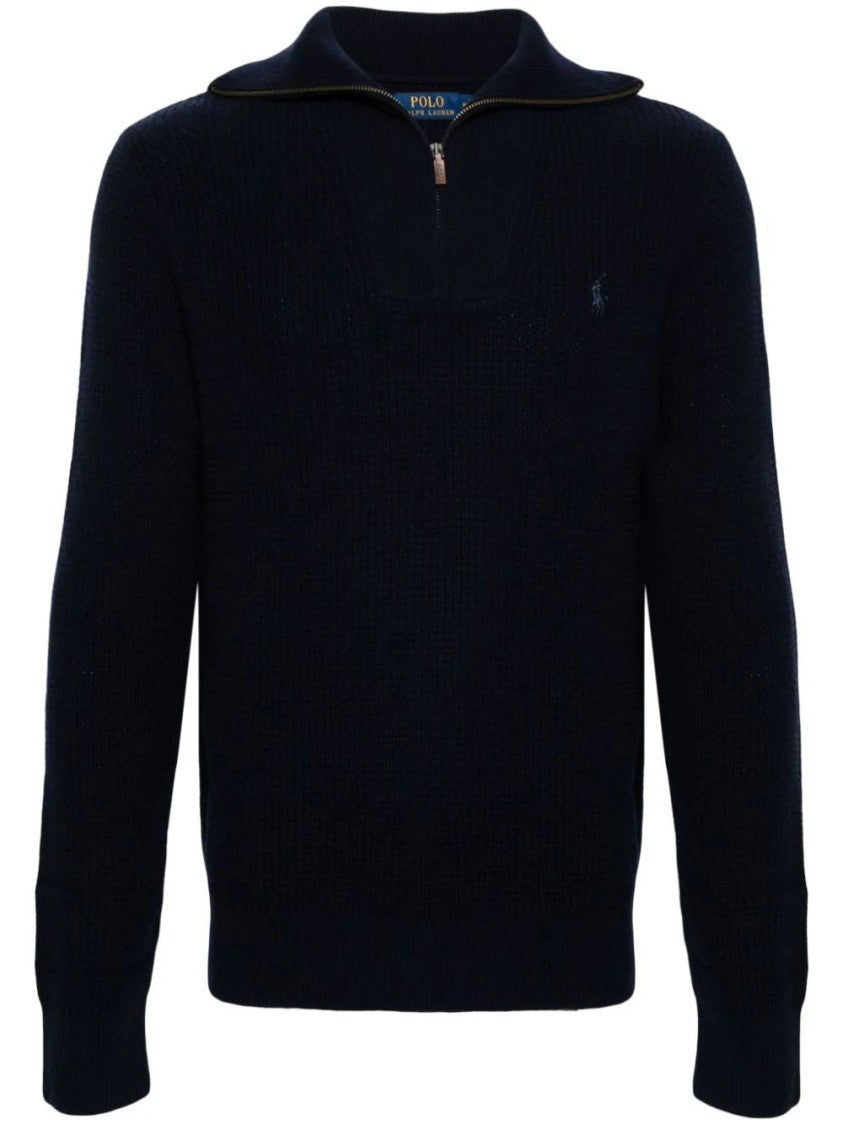 Polo Ralph Lauren Relaxed-Fit Quarter-Zip Pullover With Textured Knit