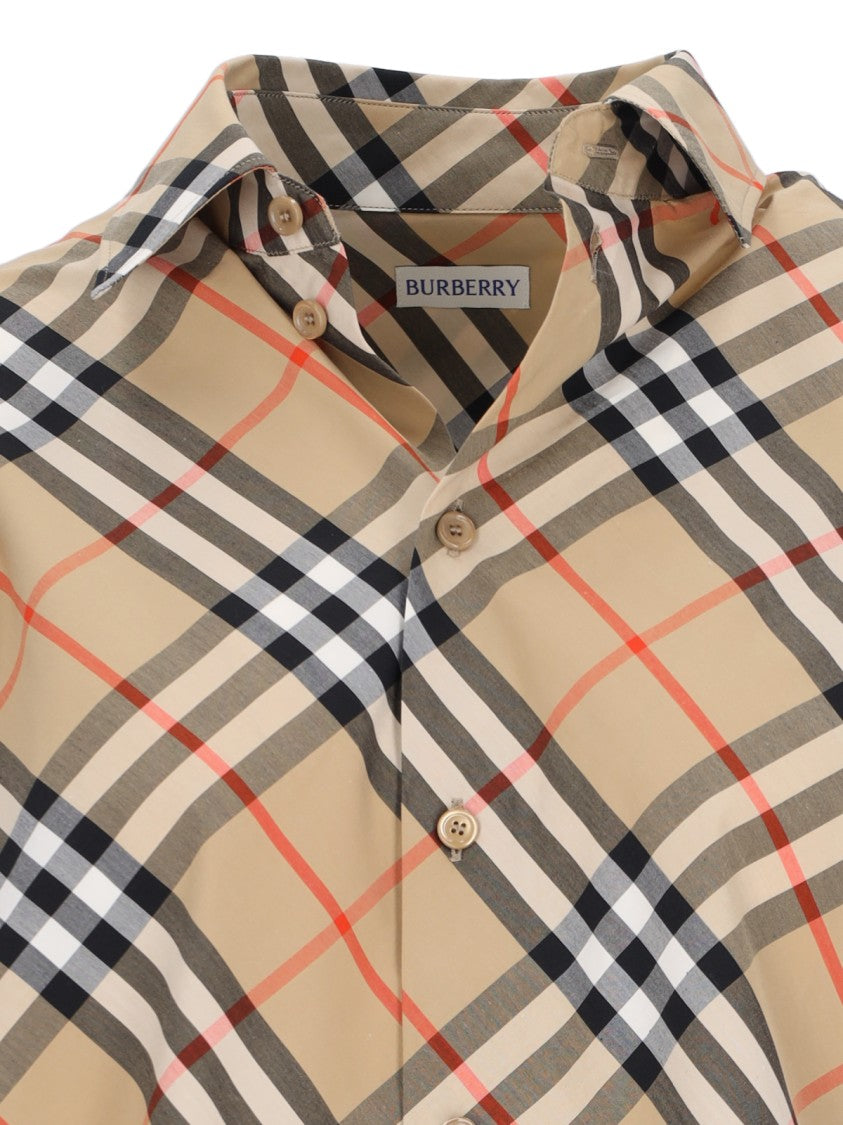 Burberry "Check" Shirt – Beige