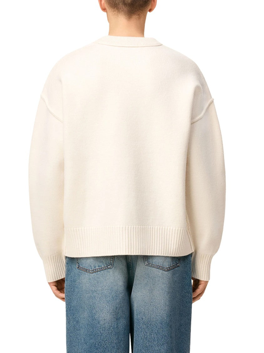 Ami Felted Wool Sweater