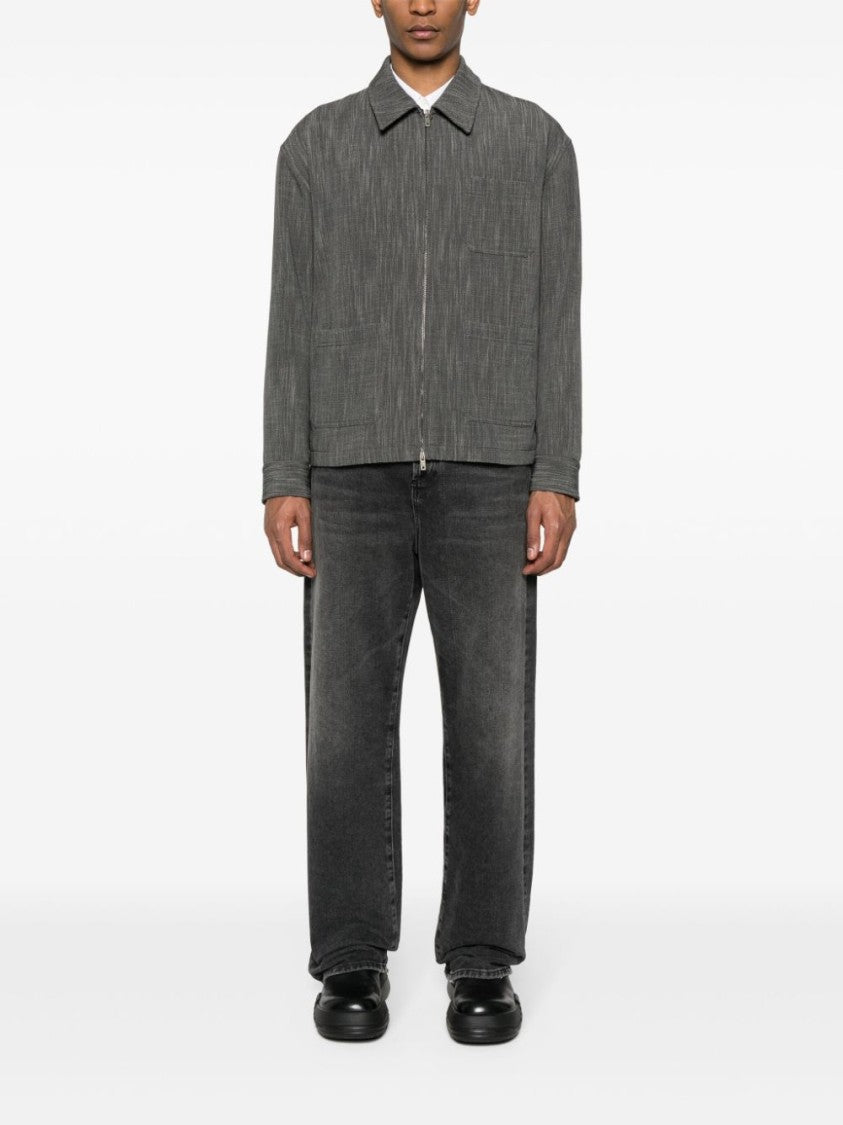 Golden Goose Medium Grey Mélange Virgin Wool Blend Jacket
