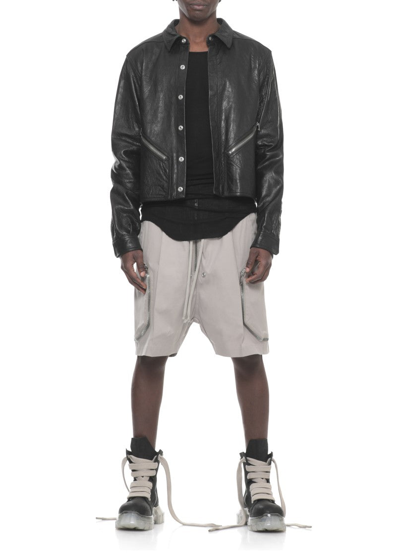 Rick Owens Black Tarp Rib Viscose-Silk Tank Top