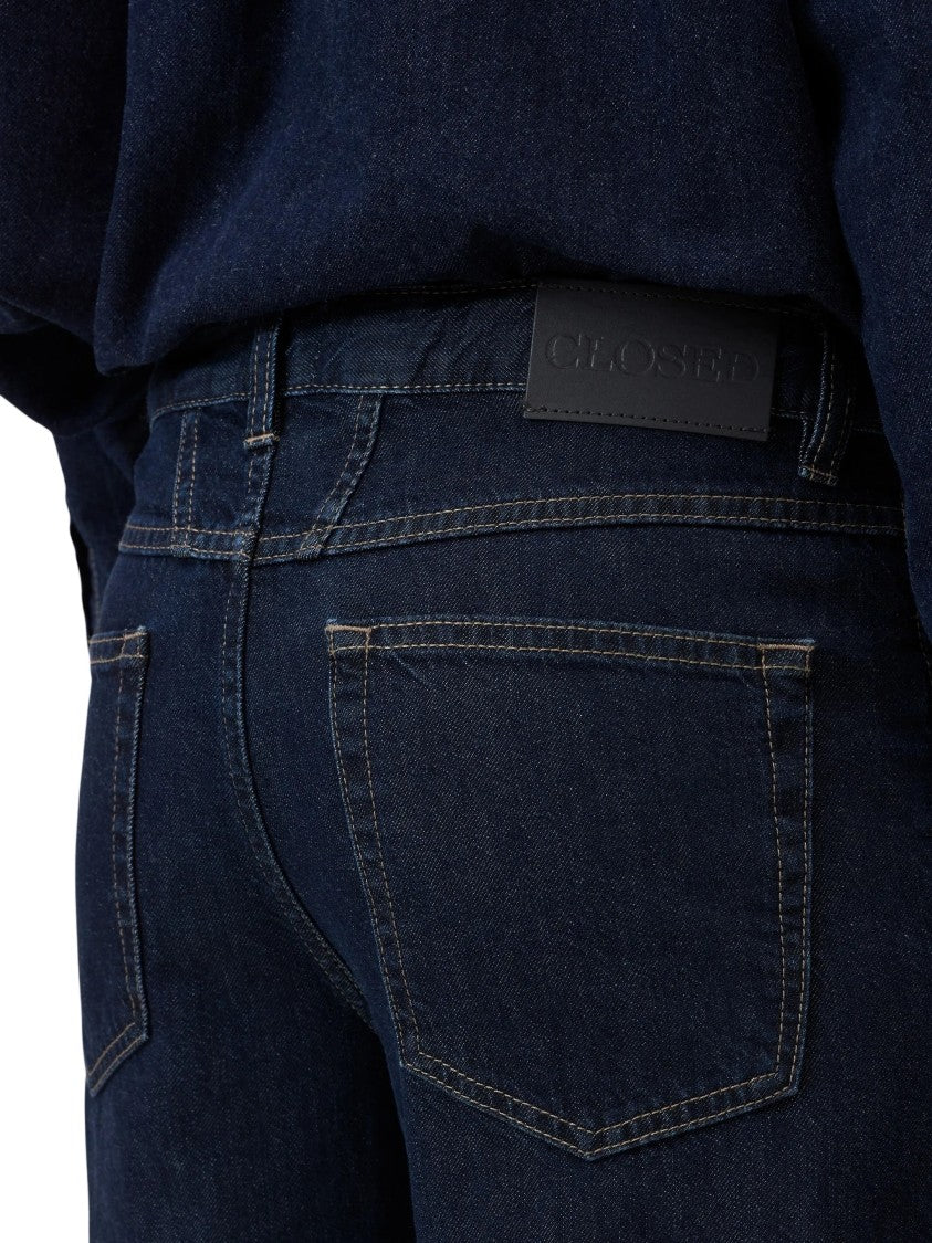 Closed Dark Blue Organic Cotton Wide-Leg Jeans