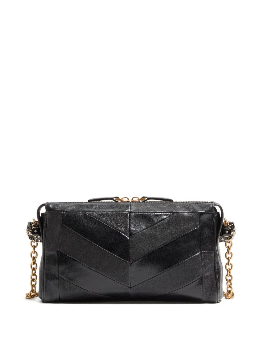 Valentino Garavani Rectangular Leather Bag With Chevron Pattern