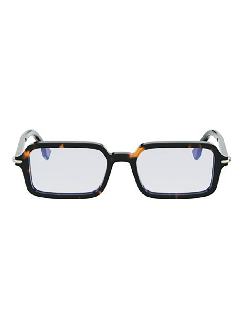 Fendi Brown Fe40174i Rectangular Tortoiseshell Sunglasses