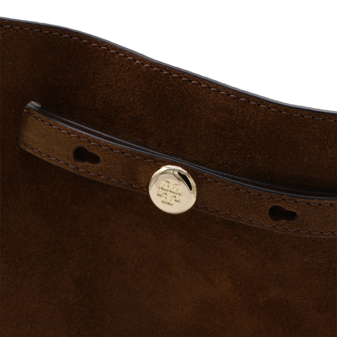 Tory Burch Suede Handbag With Adjustable Silhouette