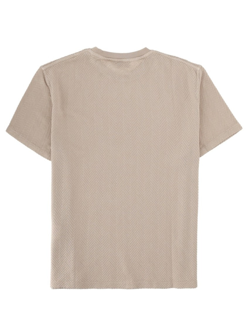 Missoni Neutrals Herringbone Pattern Boxy Cotton-Viscose T-Shirt
