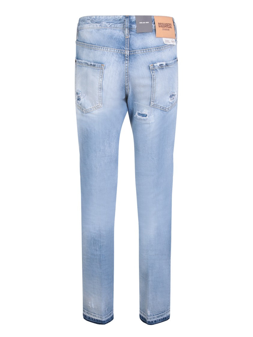 Dsquared2 Light Blue Ripped Jeans
