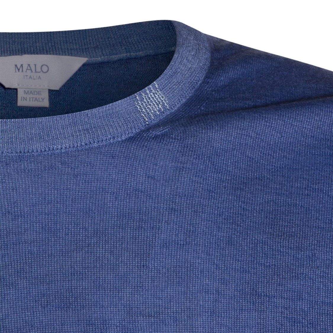 Malo Crew Neck Sweater With Fine-Knit Texture
