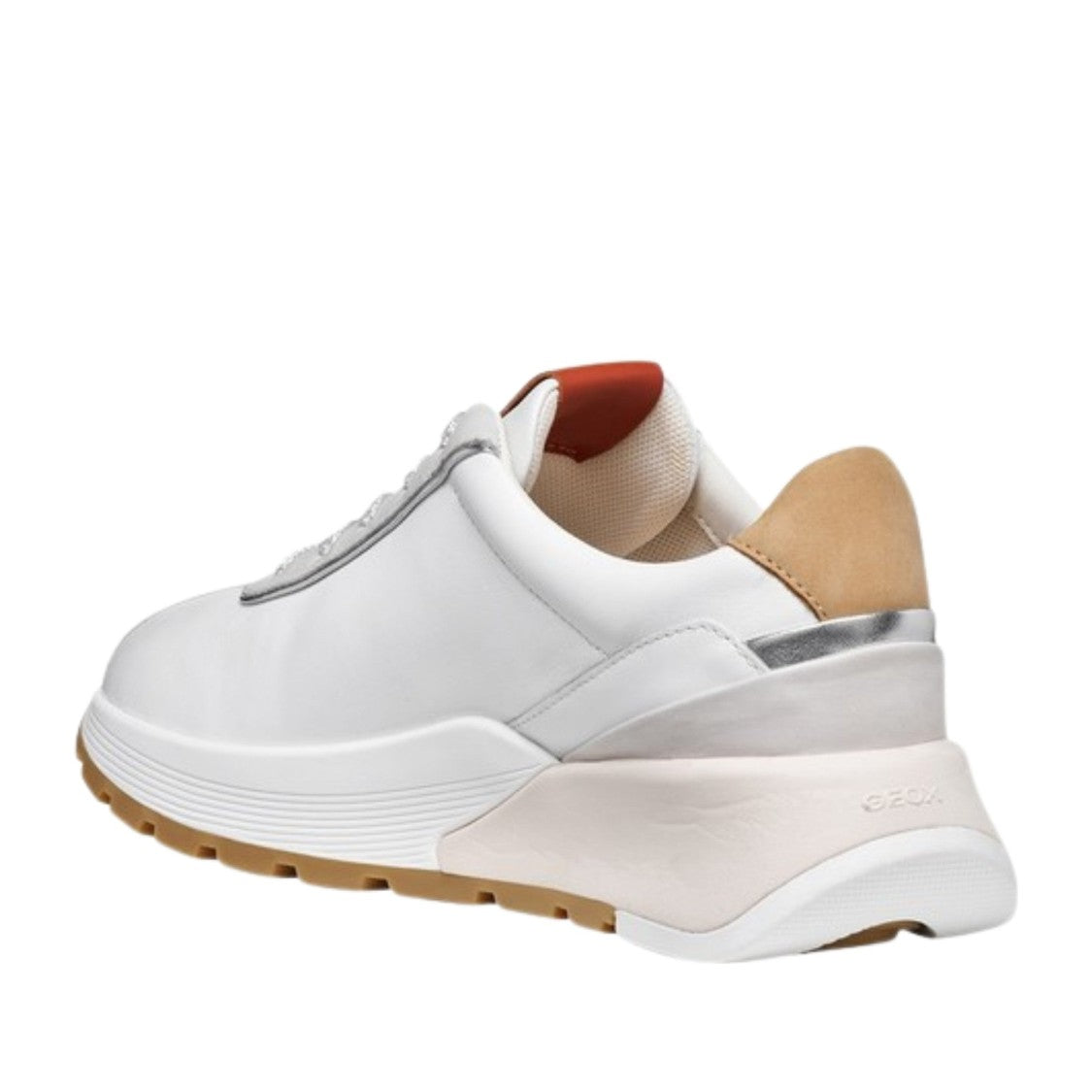 Geox Metropoli White Chunky Sole Sneakers
