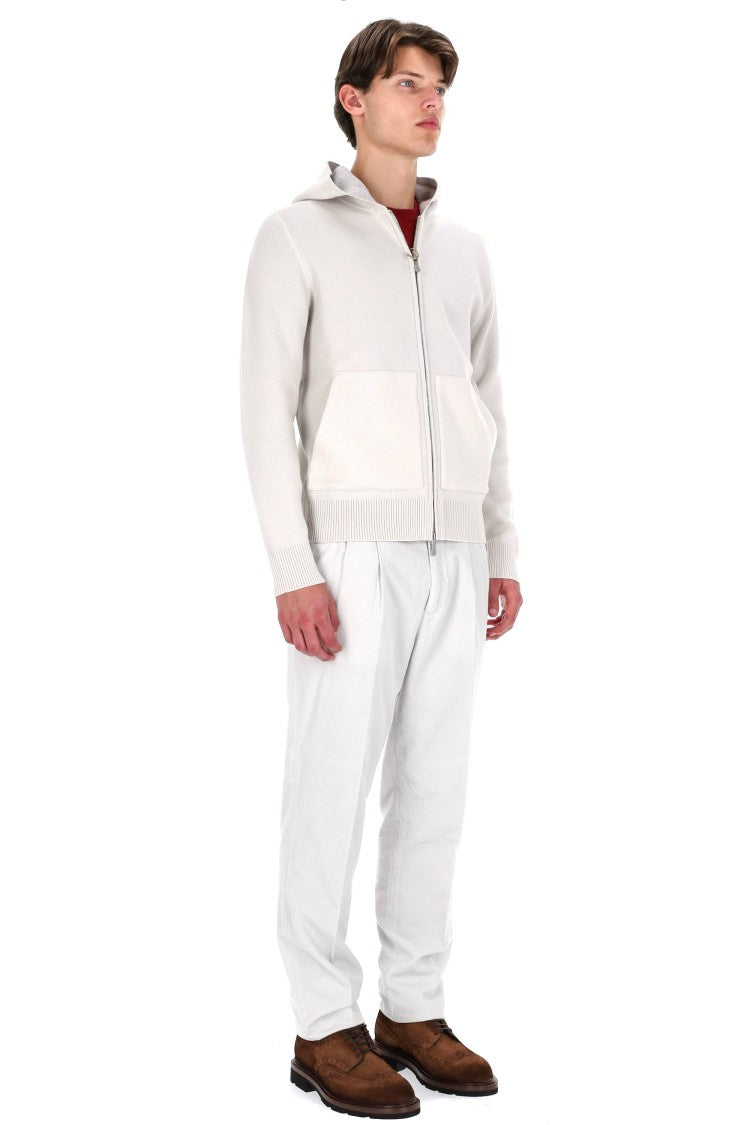 Eleventy Full-Zip Wool Hoodie
