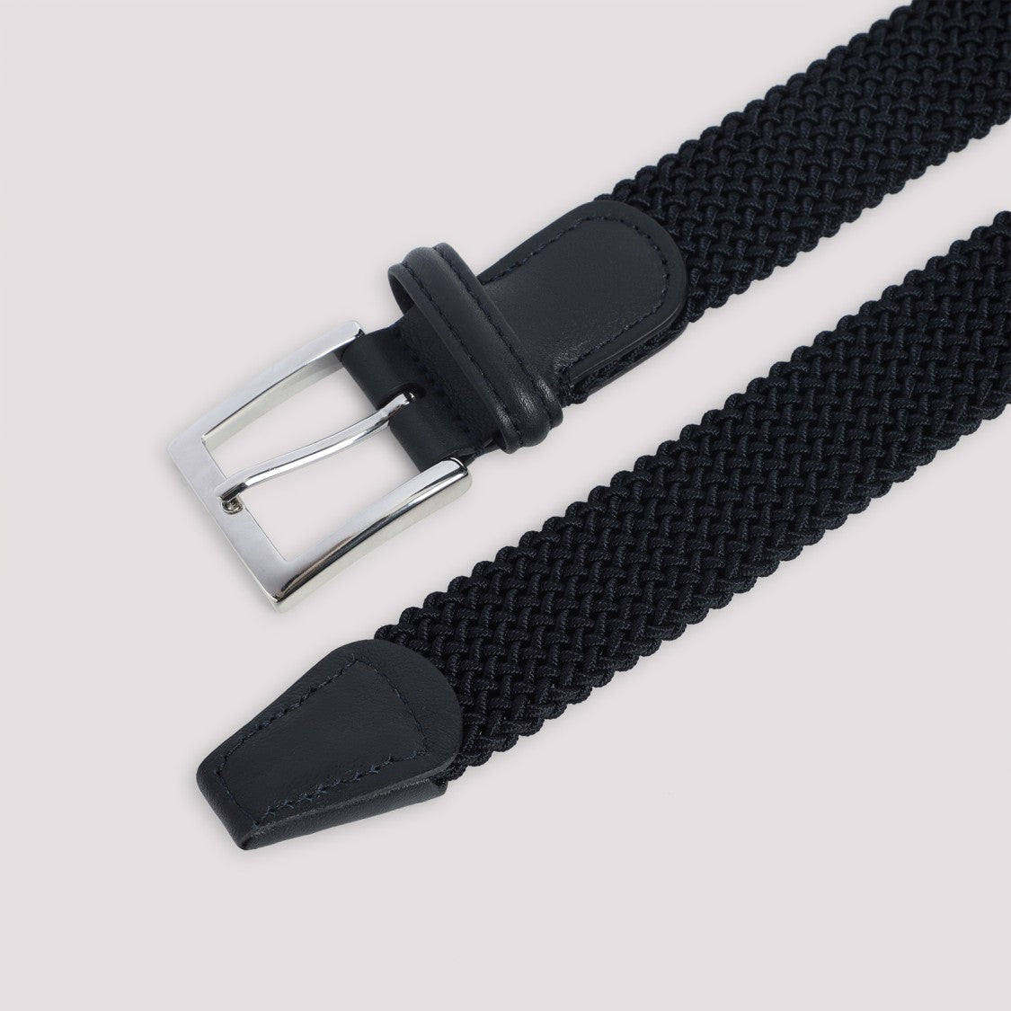Kiton Navy Blue Elastic Belt