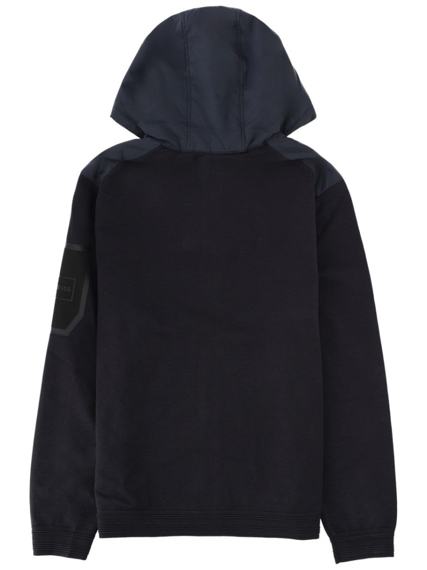 Boss Two-Tone Navy Front Hood Jacket