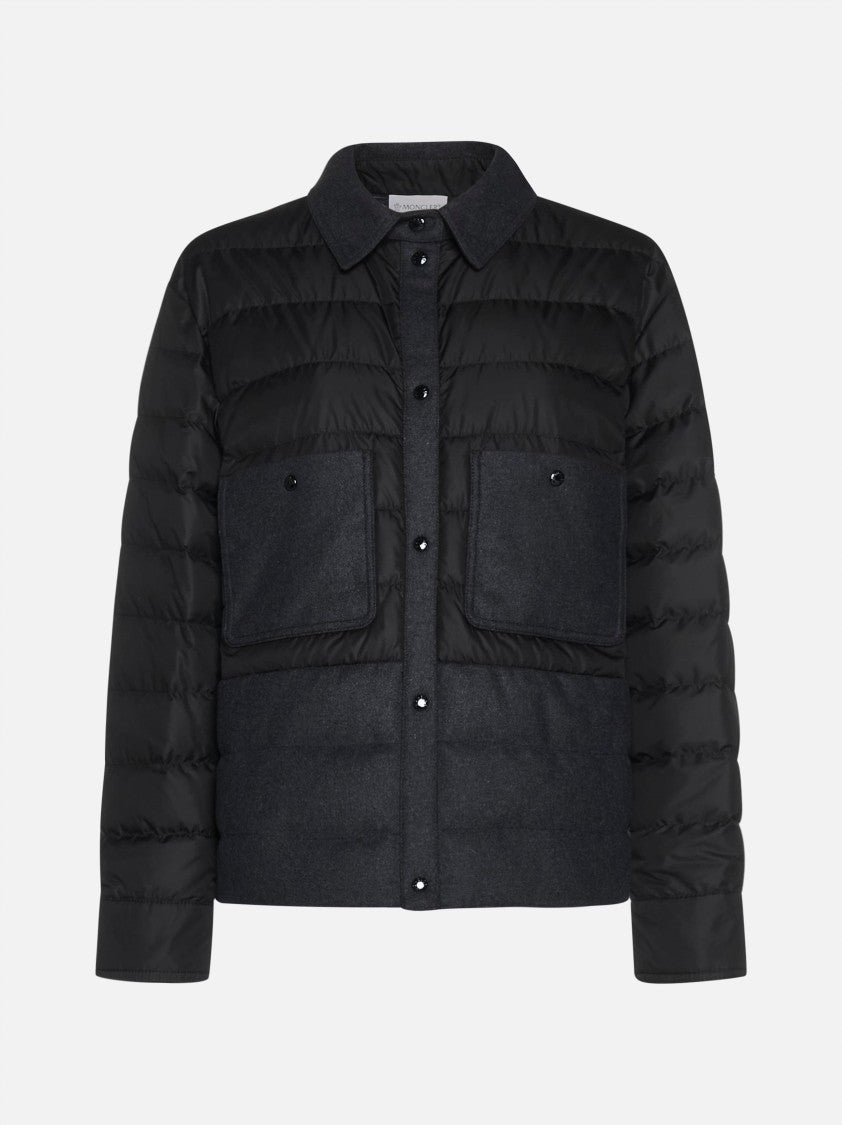 Moncler Quilted Padded Shirt Jacket With Flap Pockets