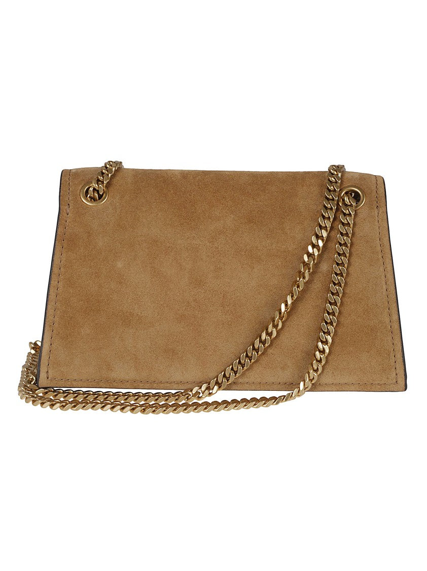 Tory Burch Suede Suede Mini Kira Turnlock Bag
