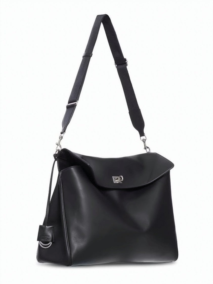 Balenciaga Structured Messenger Bag In Smooth Calf Leather With Matte Finish