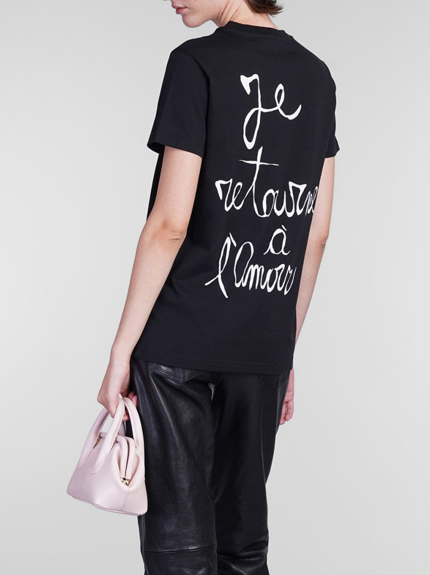 Blumarine Artistic Printed T-Shirt With Logo Detail