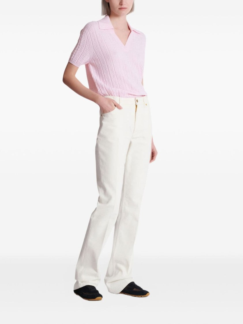 Balmain High-Waisted Flared Trousers