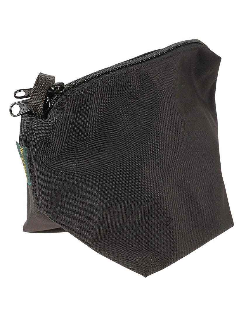 Herve Chapelier Structured Minimalist Black Bag With Detachable Strap