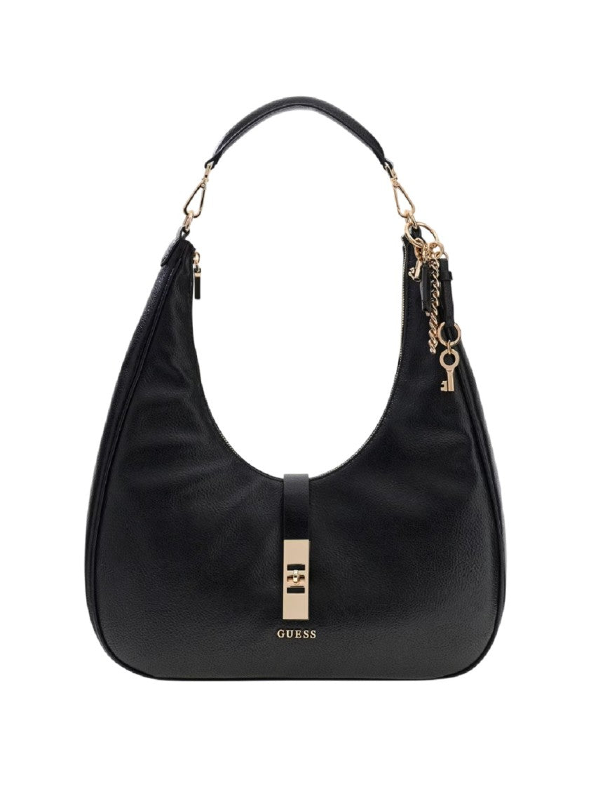 Guess Faux Leather Zip Shoulder Bag