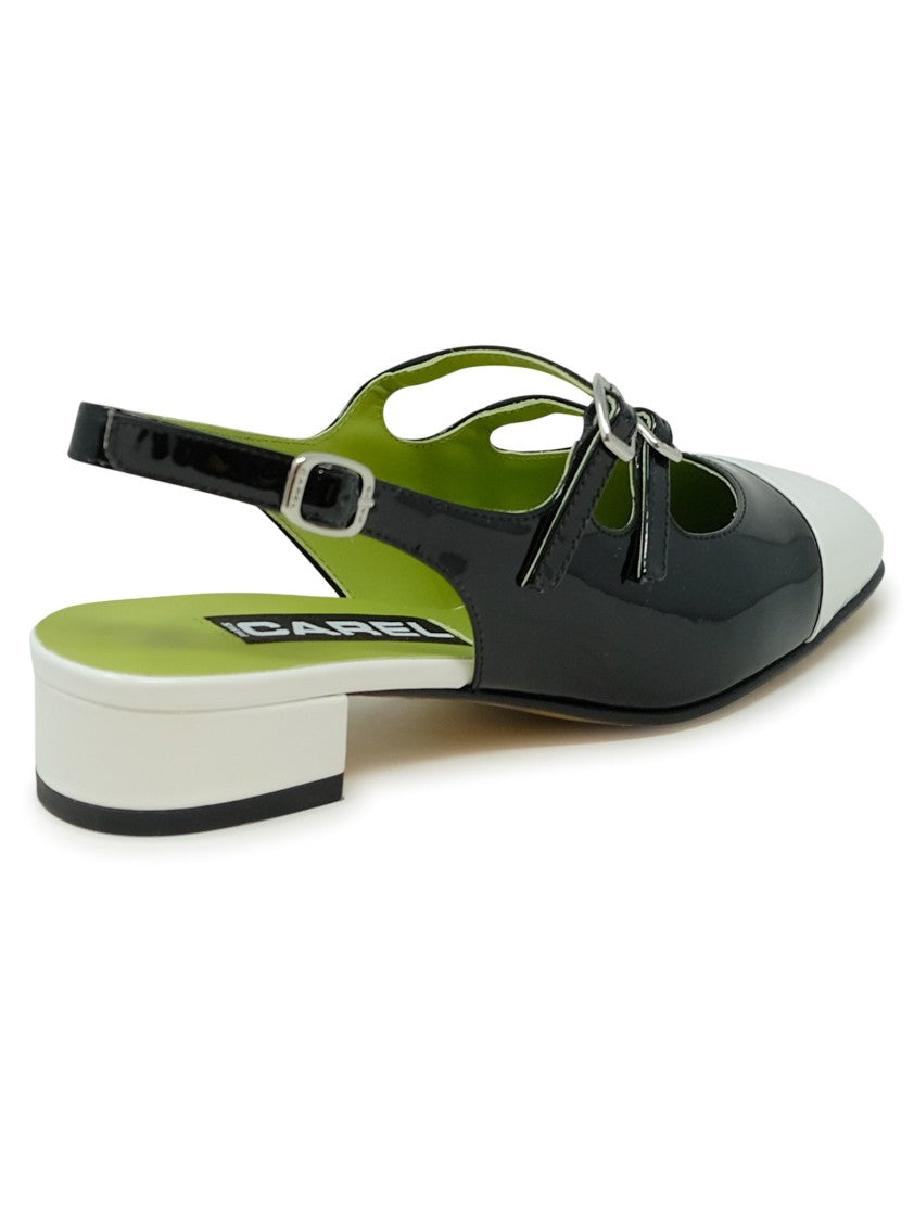 Carel Paris Abricot Leather Ballet Pumps