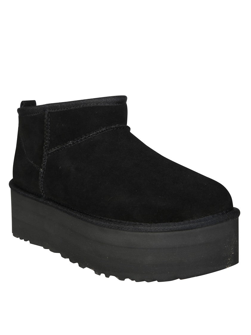 Ugg Plush Mini Platform Boot With Elevated Sole