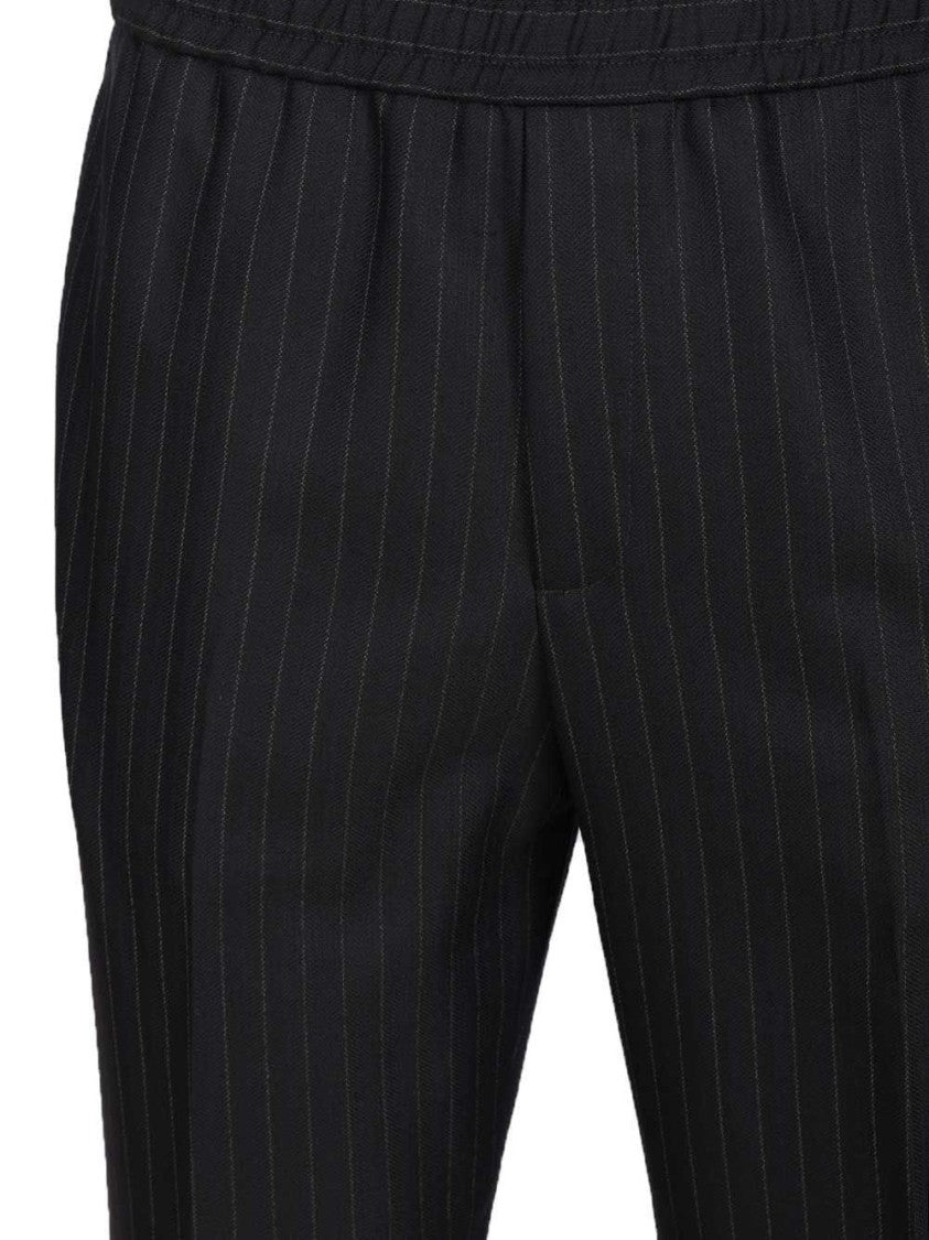 Golden Goose Tailored Blue Pinstripe Trousers