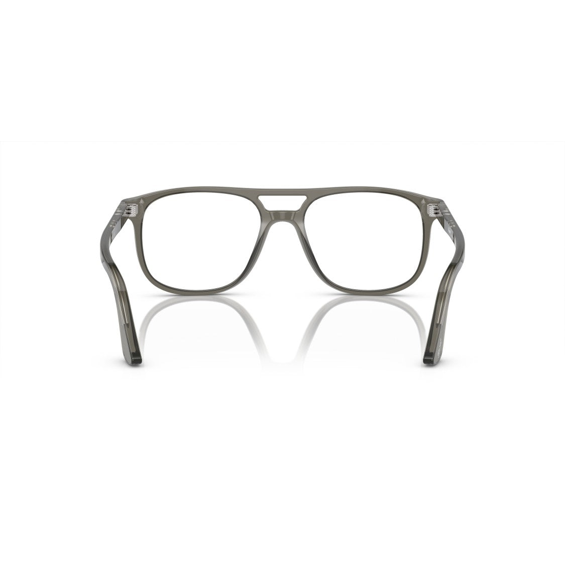 Persol 0Po3329v Translucent Grey Acetate Aviator Eyeglasses
