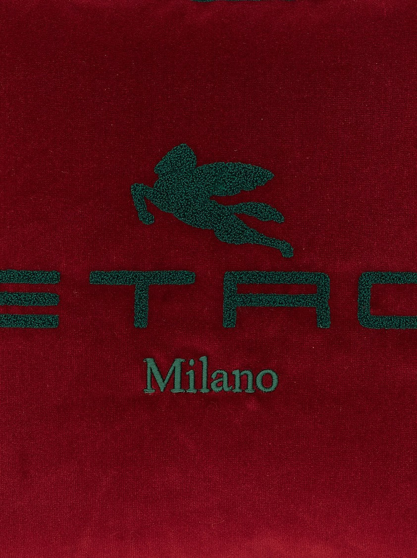 Etro Spunga Logo Cushion