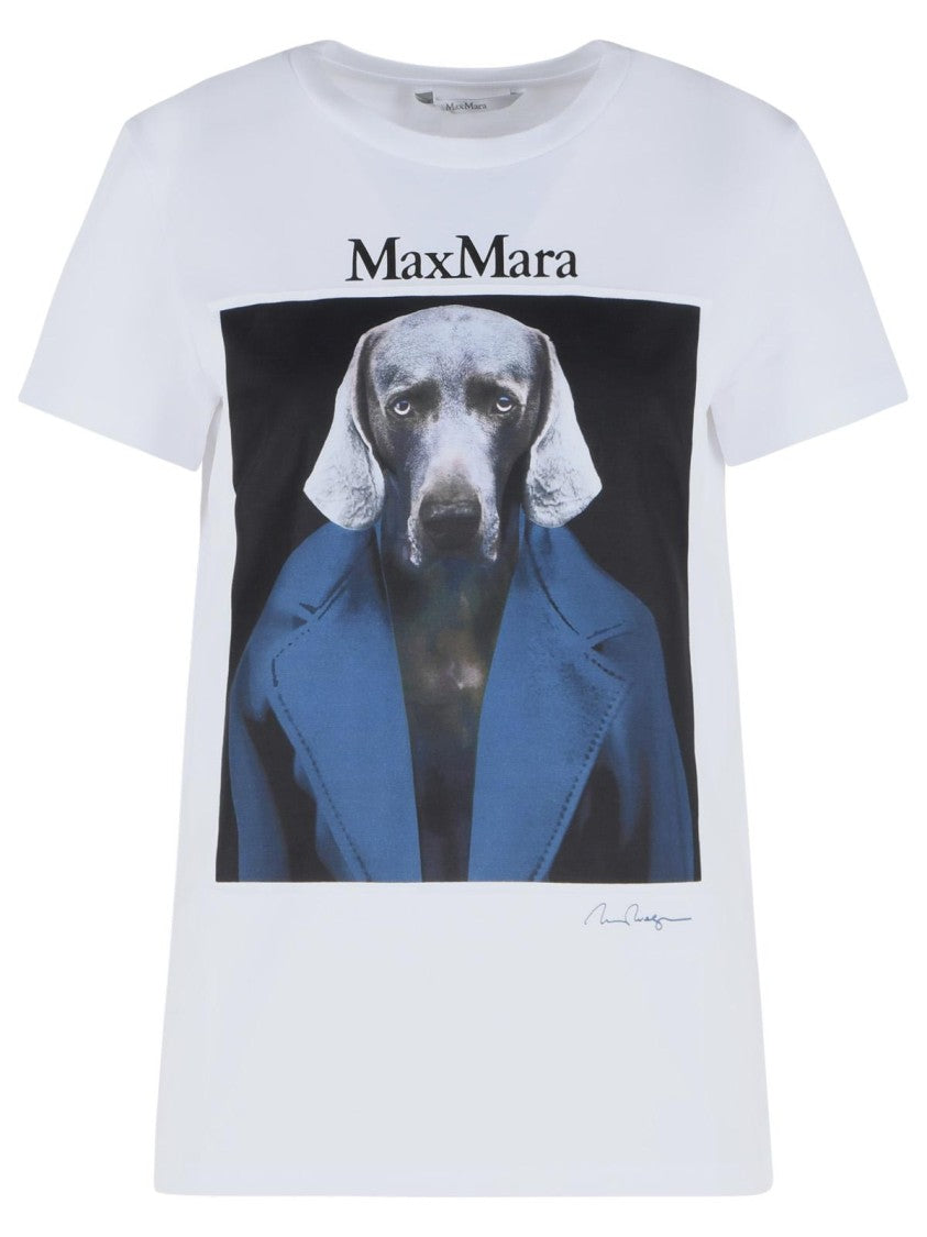 Max Mara 'Calca' White Cotton T-Shirt