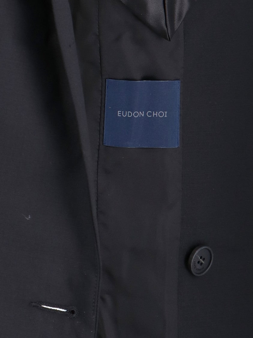 Eudon Choi Black Double-Breasted Blazer