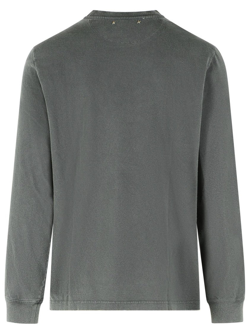 Golden Goose Gray Cotton T-Shit