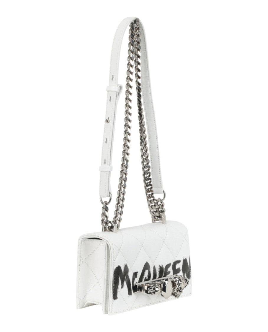 Alexander Mcqueen Mini Graffiti Jeweled Shoulder Bag