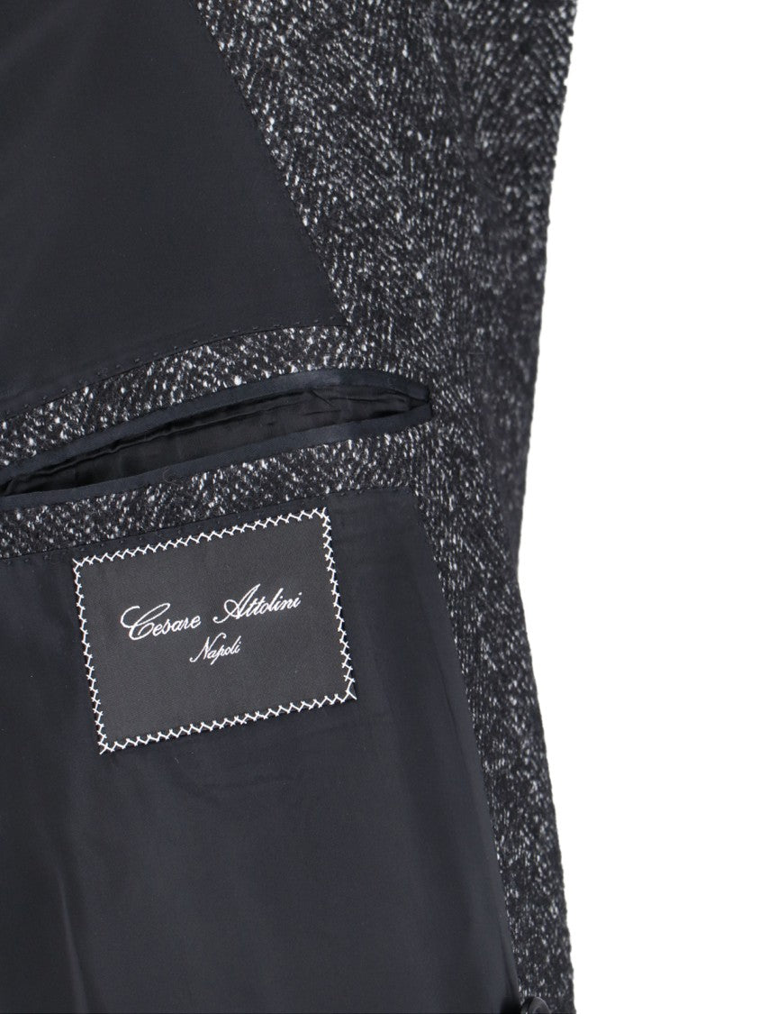 Cesare Attolini Double-Breasted Coat – Grey