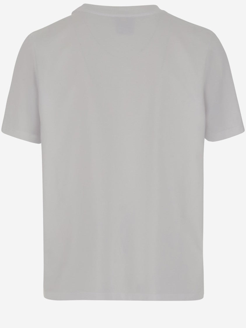 Casablanca Crew Neck Cotton T-Shirt With Logo