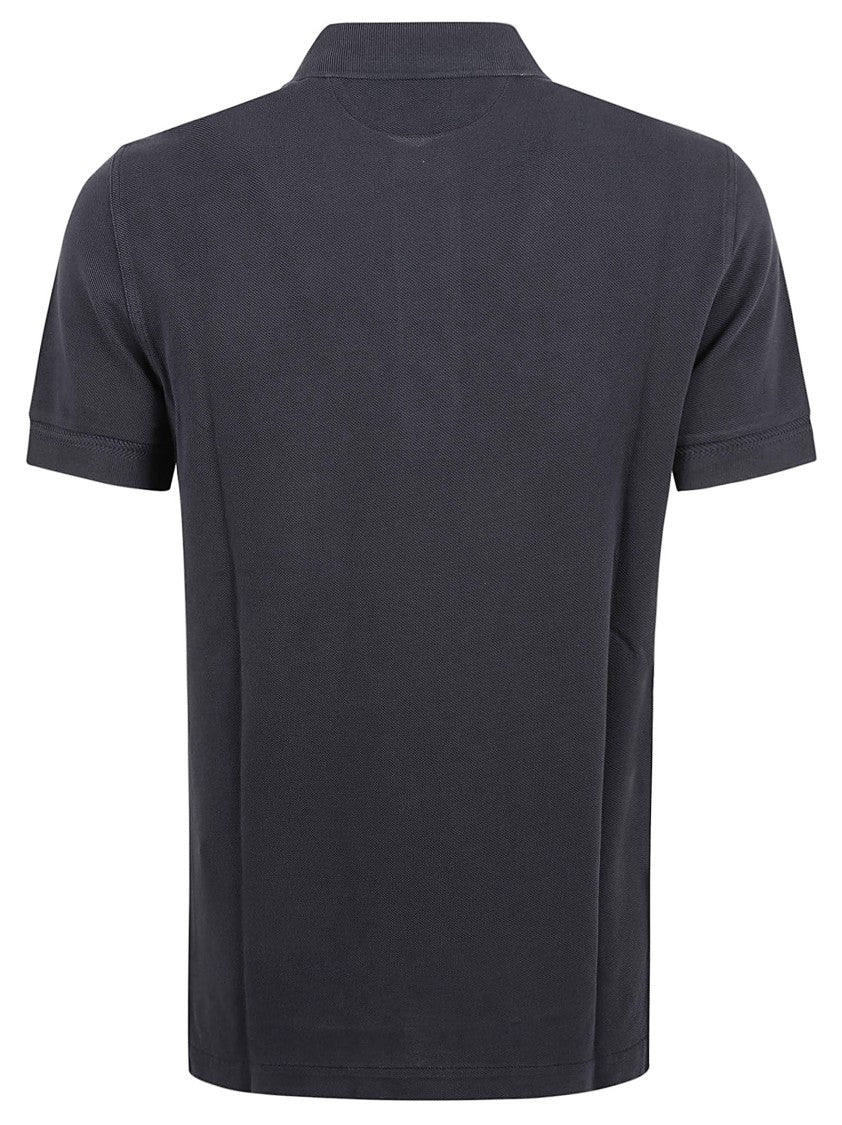 Tom Ford Classic Blue Polo With Collared Neckline