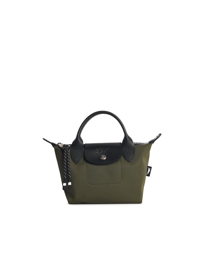 Longchamp Kaki 'Xs Le Pliage Energy' Recycled Tela Bag