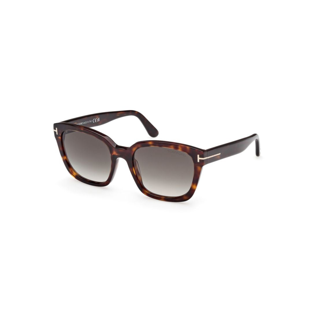 Tom Ford Ft1216 Classic Tortoiseshell Acetate Sunglasses With Gradient Lenses