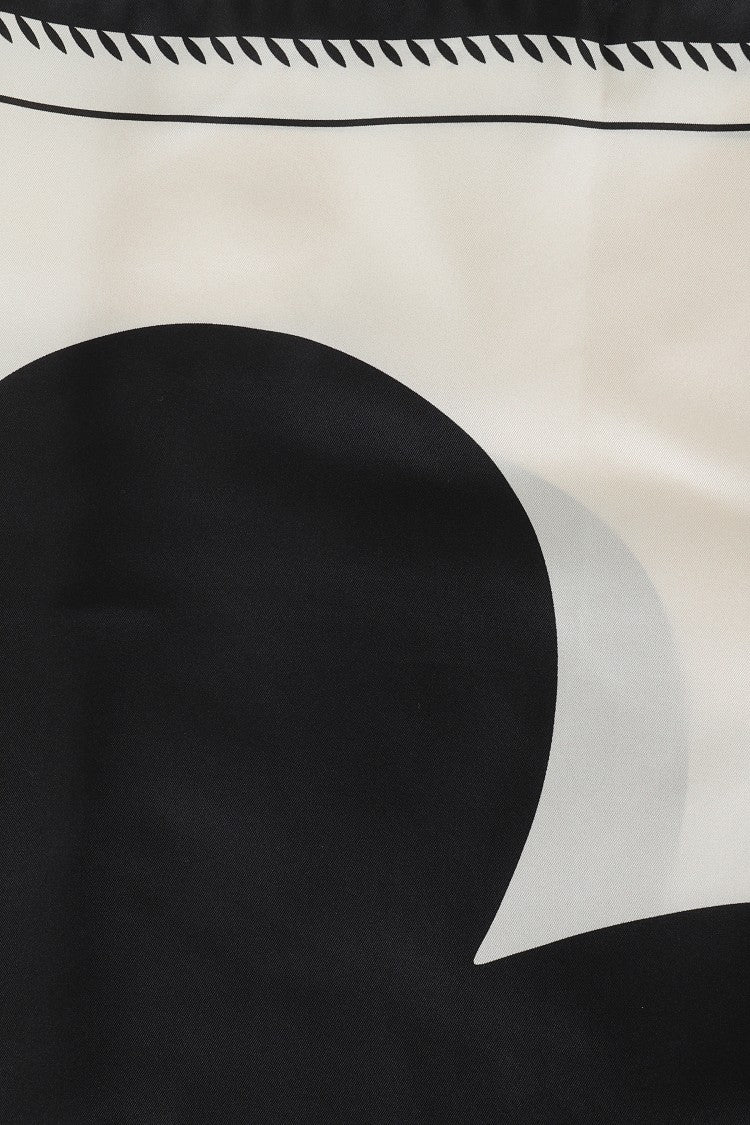 Marni Two-Tone Silk Foulard With Floral Design