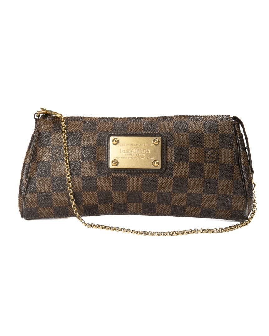 Louis Vuitton Eva Mm Damier Ebene Canvas Shoulder Bag