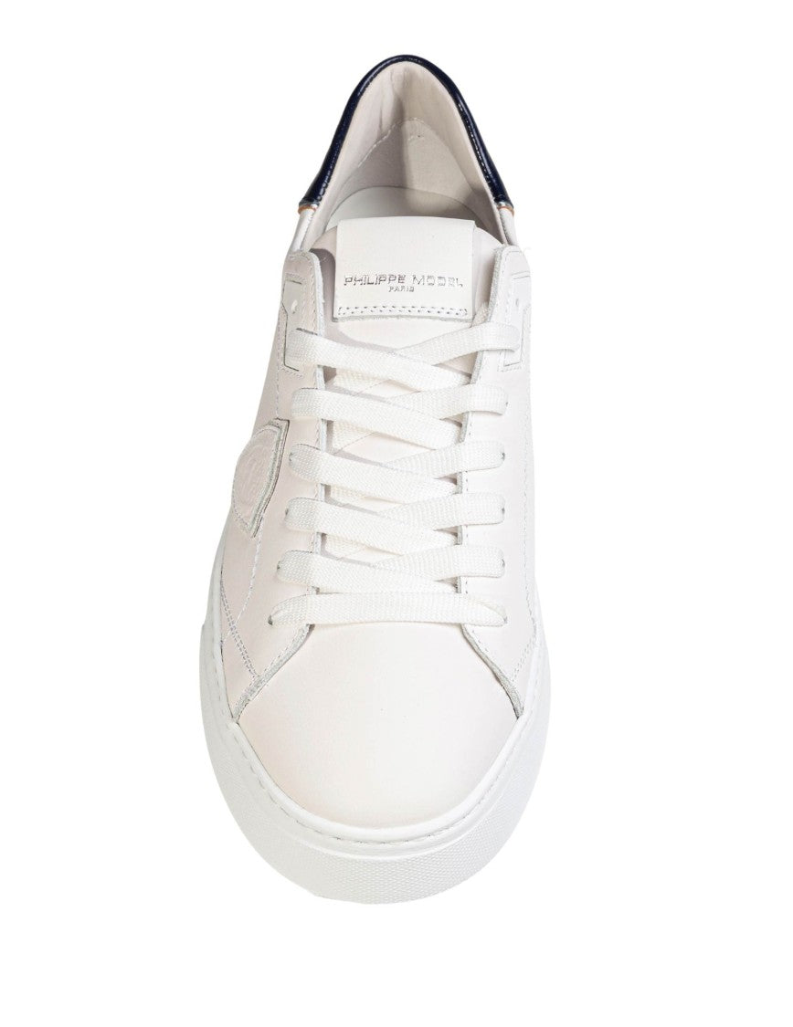 Philippe Model Temple Low White Leather Sneakers