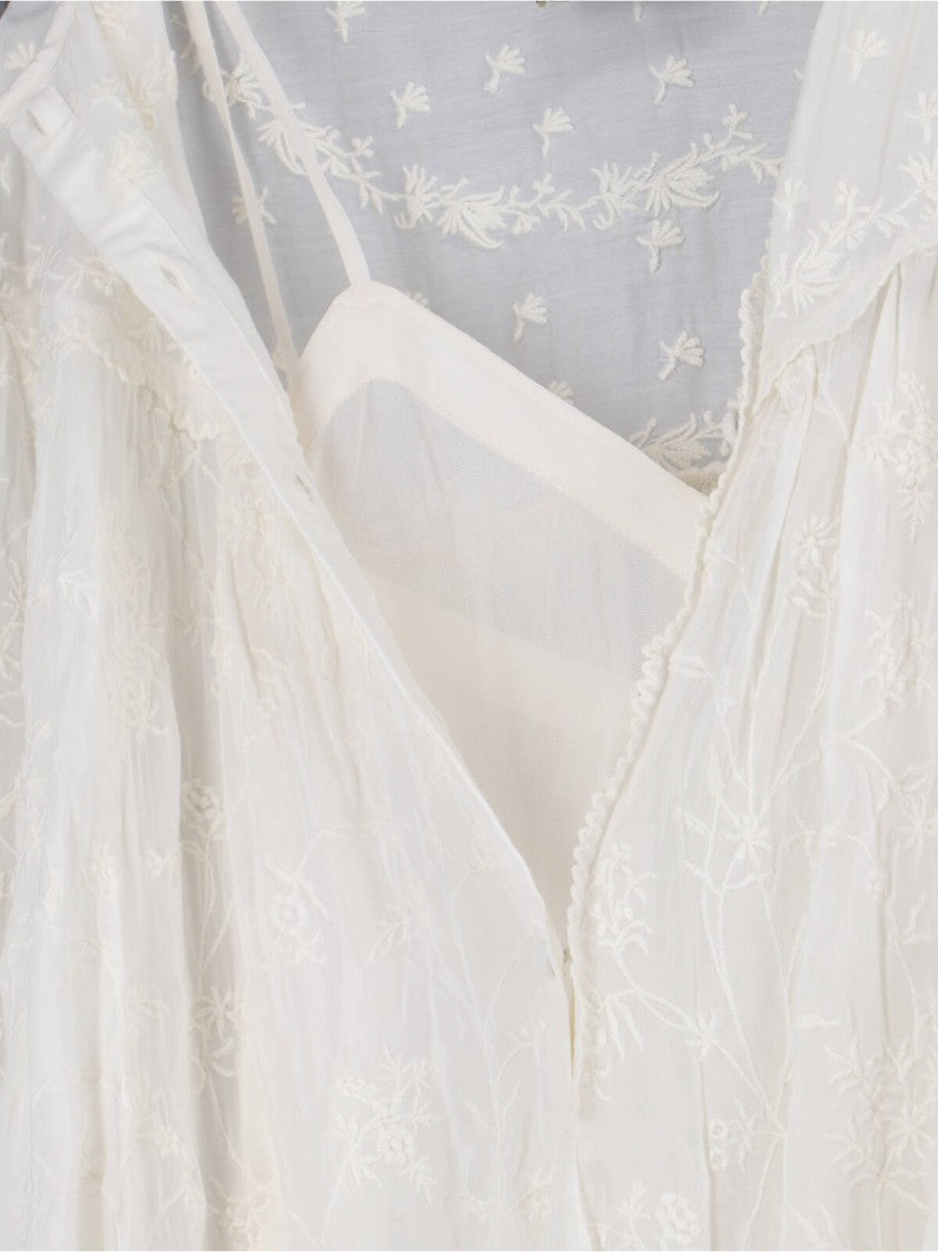 Isabel Marant Clean Silhouette White Dress