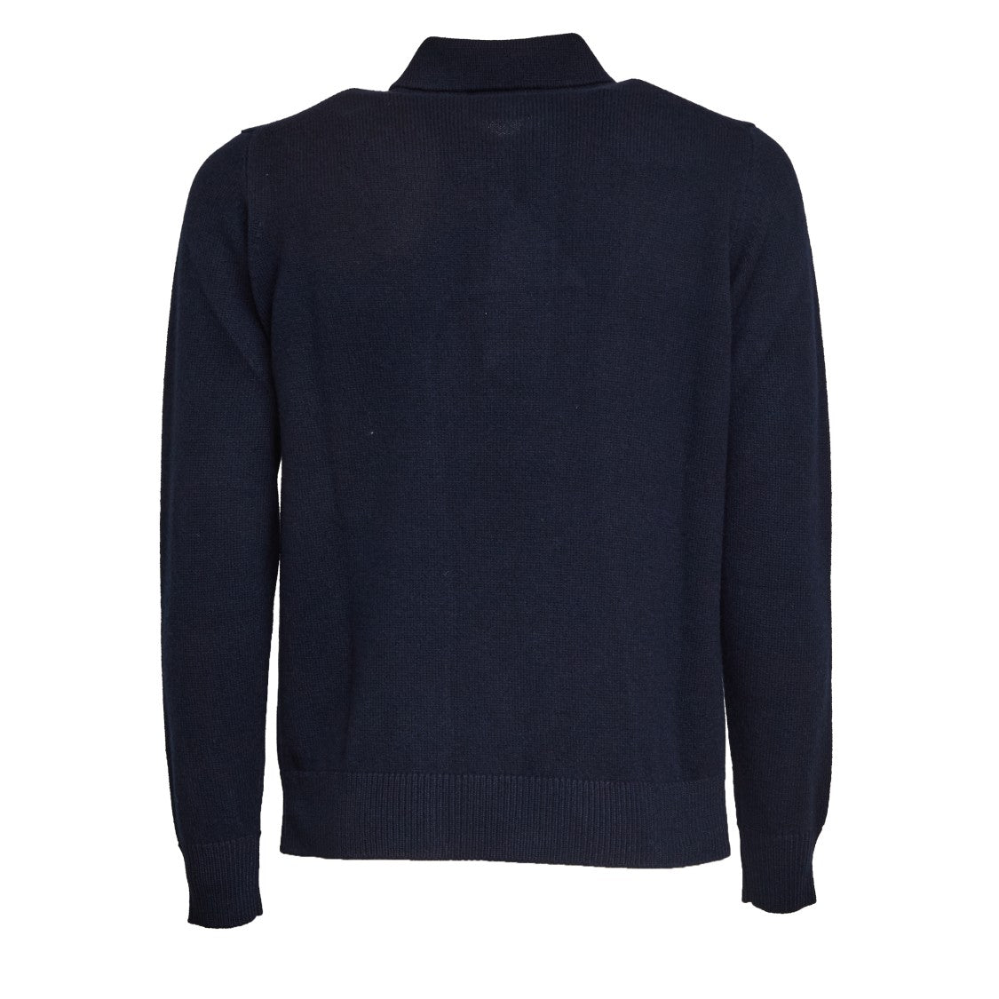 Filippo De Laurentiis Cashmere Long-Sleeve Polo Shirt With Ribbed Hem