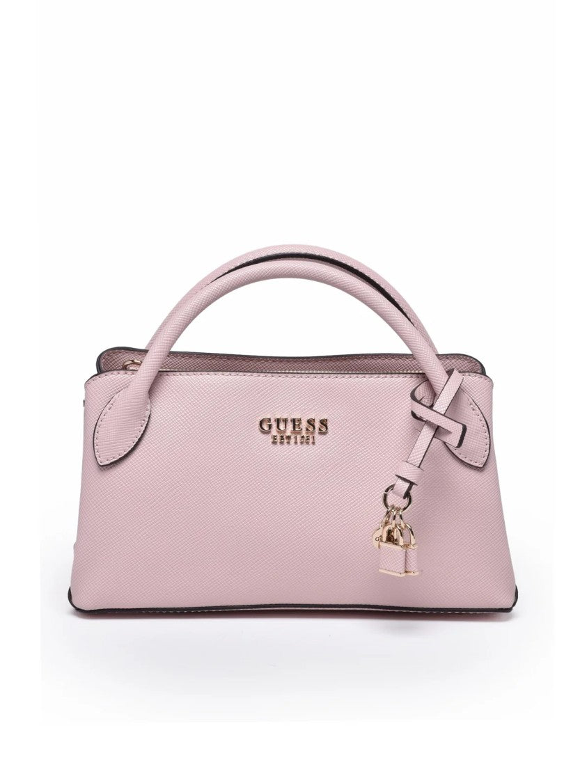 Guess Pink Polyurethane Dual-Handle Shoulder Bag