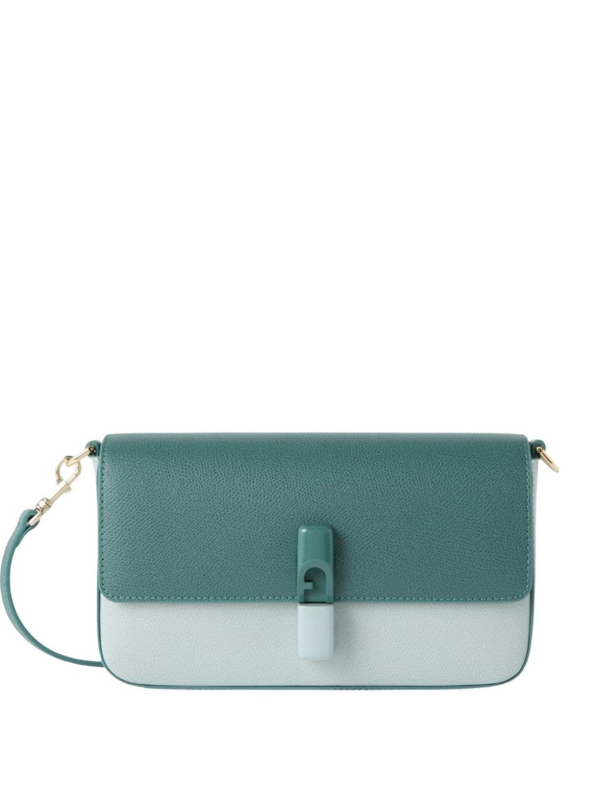 Furla Two-Tone Leather Detachable Strap Bag