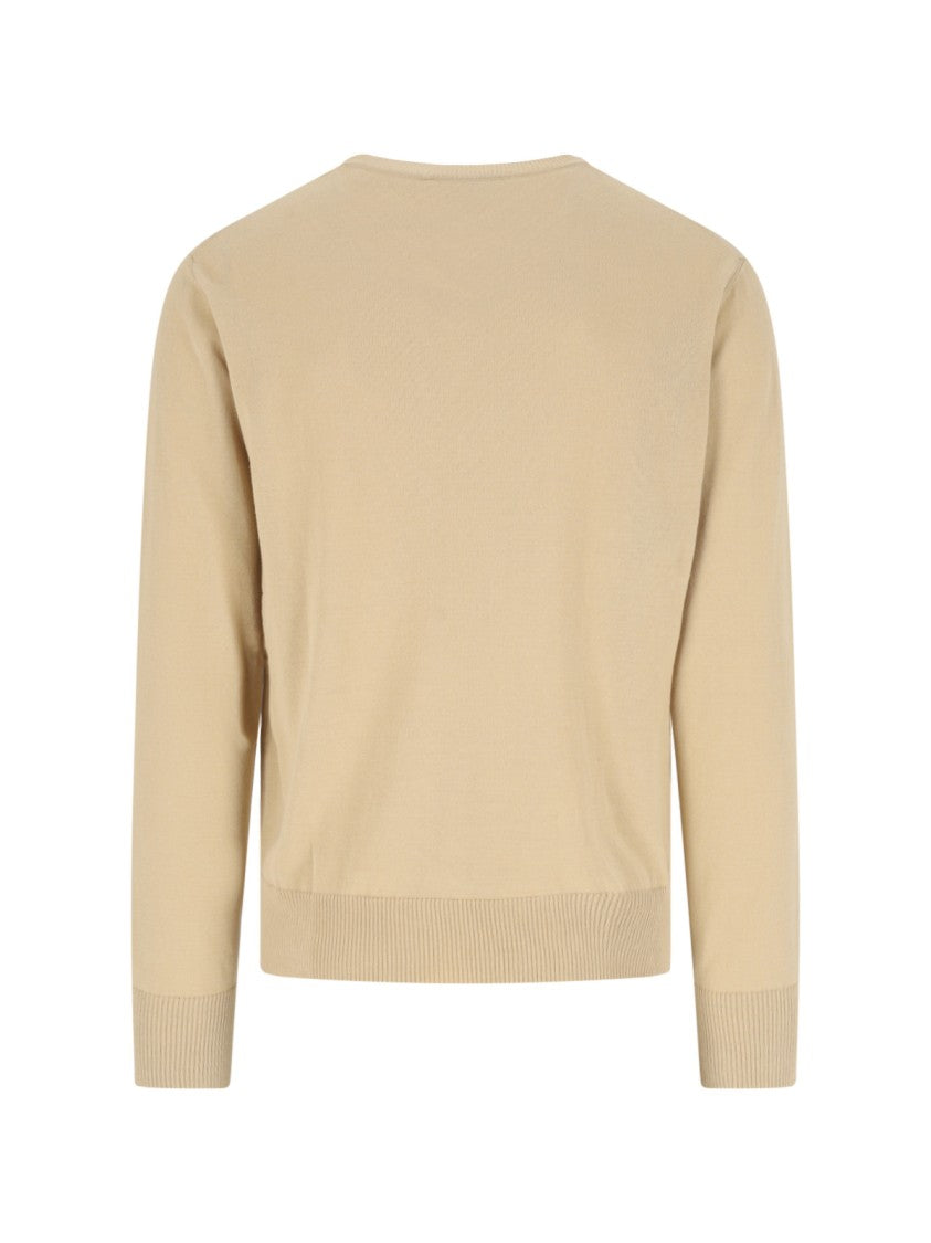 Vivienne Westwood Beige Alex Crew Neck Cotton Sweater