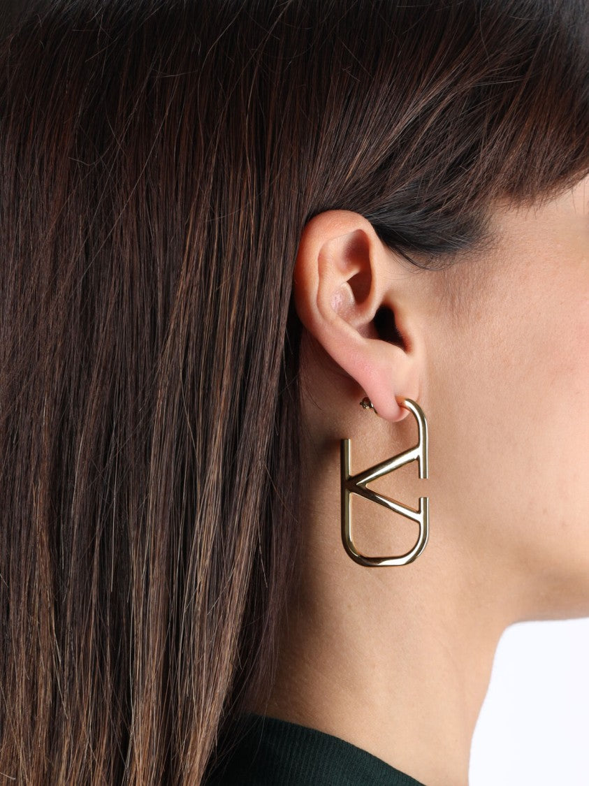 Valentino Garavani "Vlogo Signature" Earrings – Gold