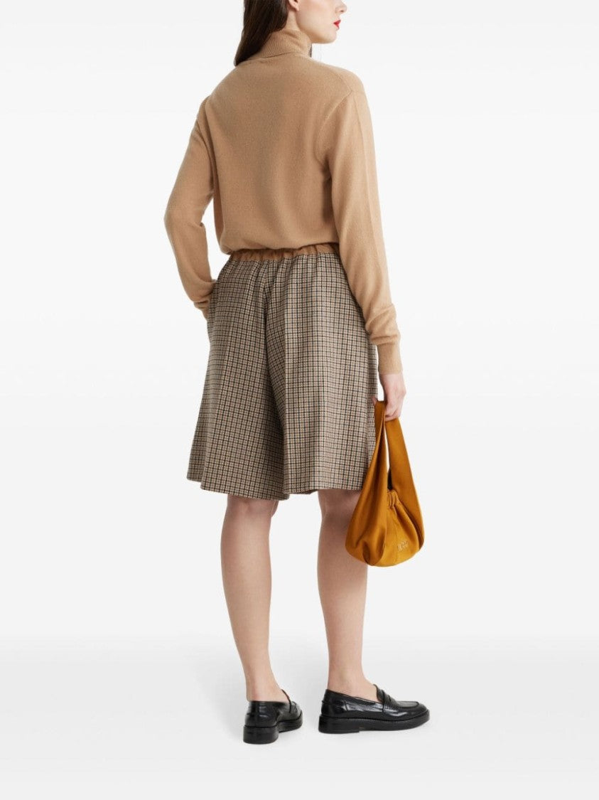 Patou Beige Cashmere/Wool Logo Sweater